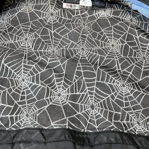 Vintage Spyder Womens Ski Jacket Size 12 Blue White Dermizax-EV X-Static Insulat - Picture 13 of 16